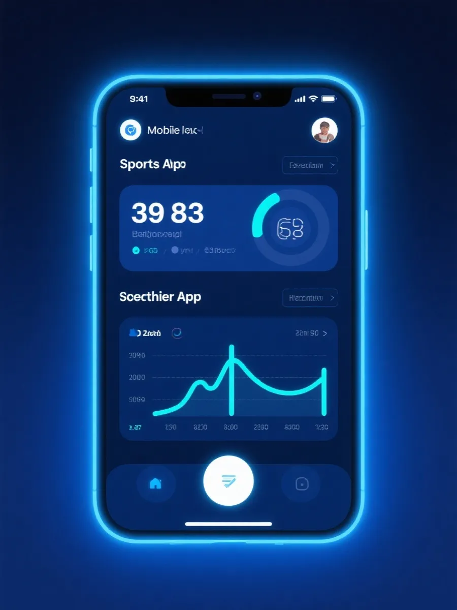 电子足球App移动端界面示意图